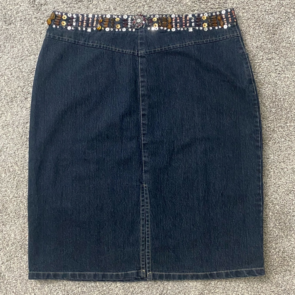 Erica Brooke Collection Women’s Dark Wash Jean Skirt